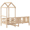 vidaXL Day Bed with Roof without Mattress 90x200 cm Solid Wood