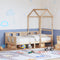 vidaXL Day Bed with Roof without Mattress 90x200 cm Solid Wood