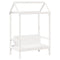 vidaXL Day Bed and Bench Set with Roof without Mattress White 80x200 cm