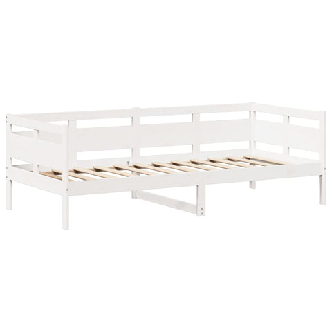 vidaXL Day Bed and Bench Set with Roof without Mattress White 80x200 cm