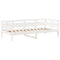 vidaXL Day Bed and Bench Set with Roof without Mattress White 80x200 cm