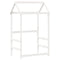 vidaXL Day Bed and Bench Set with Roof without Mattress White 80x200 cm