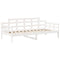 vidaXL Day Bed and Bench Set with Roof without Mattress White 80x200 cm