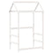 vidaXL Day Bed and Bench Set with Roof without Mattress White 80x200 cm