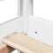 vidaXL Day Bed and Bench Set with Roof without Mattress White 80x200 cm