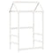 vidaXL Day Bed and Bench Set with Roof without Mattress White 90x190 cm Single
