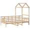 vidaXL Day Bed with Roof without Mattress 90x200 cm Solid Wood