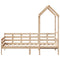 vidaXL Day Bed with Roof without Mattress 90x200 cm Solid Wood