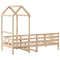vidaXL Day Bed with Roof without Mattress 90x200 cm Solid Wood