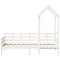 vidaXL Day Bed with Roof without Mattress White 80x200 cm Solid Wood