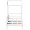 vidaXL Day Bed with Roof without Mattress White 80x200 cm Solid Wood