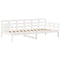 vidaXL Day Bed and Bench Set with Roof without Mattress White 80x200 cm