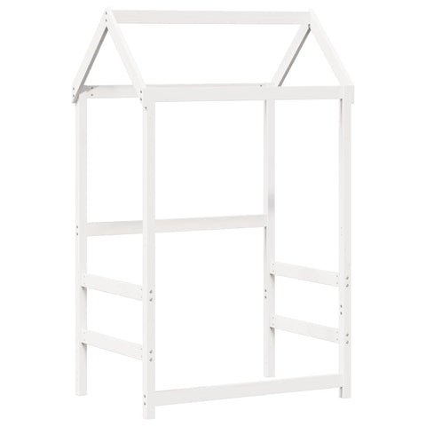 vidaXL Day Bed and Bench Set with Roof without Mattress White 80x200 cm
