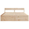 vidaXL Bed Frame without Mattress 200x200 cm Solid Wood Pine