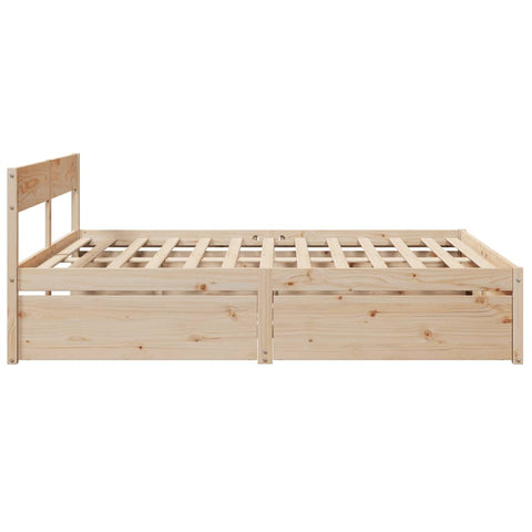 vidaXL Bed Frame without Mattress 200x200 cm Solid Wood Pine