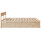 vidaXL Bed Frame without Mattress 200x200 cm Solid Wood Pine
