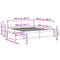 vidaXL Bed Frame without Mattress 200x200 cm Solid Wood Pine