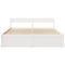 vidaXL Bed Frame without Mattress White 200x200 cm Solid Wood Pine