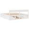vidaXL Bed Frame without Mattress White 200x200 cm Solid Wood Pine