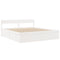 vidaXL Bed Frame without Mattress White 180x200 cm Super King Solid Wood Pine