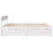 vidaXL Bed Frame without Mattress White 180x200 cm Super King Solid Wood Pine