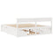 vidaXL Bed Frame without Mattress White 180x200 cm Super King Solid Wood Pine