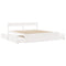 vidaXL Bed Frame without Mattress White 180x200 cm Super King Solid Wood Pine