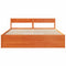 vidaXL Bed Frame without Mattress Wax Brown 180x200 cm Super King Solid Wood Pine