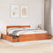 vidaXL Bed Frame without Mattress Wax Brown 180x200 cm Super King Solid Wood Pine