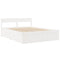 vidaXL Bed Frame without Mattress White 160x200 cm Solid Wood Pine