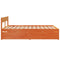 vidaXL Bed Frame without Mattress Wax Brown 150x200 cm King Size Solid Wood Pine