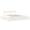 vidaXL Bed Frame without Mattress White 140x200 cm Solid Wood Pine