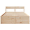 vidaXL Bed Frame without Mattress 140x190 cm Solid Wood Pine