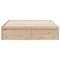 vidaXL Bed Frame without Mattress 140x200 cm Solid Wood Pine
