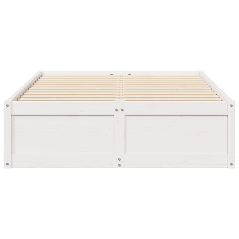 vidaXL Bed Frame without Mattress White 120x200 cm Solid Wood Pine