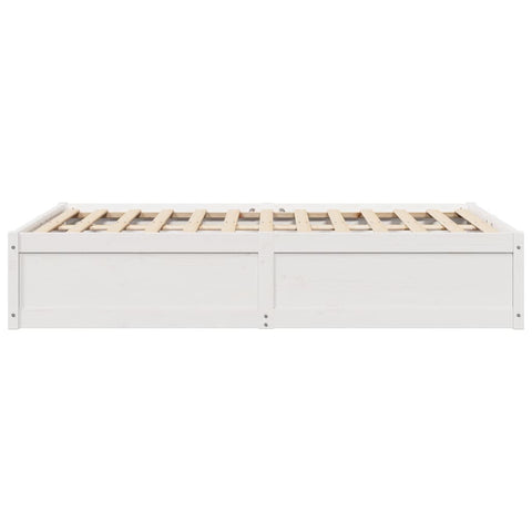 vidaXL Bed Frame without Mattress White 120x200 cm Solid Wood Pine