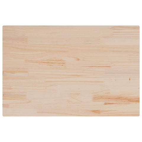 vidaXL Table Top 80x50x1.7 cm Rectangular Solid Wood Pine