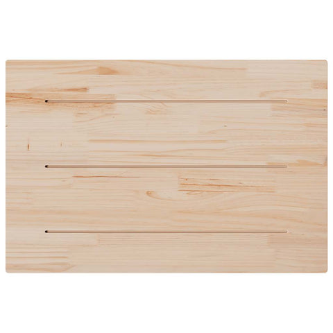 vidaXL Table Top 80x50x1.7 cm Rectangular Solid Wood Pine