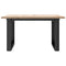 vidaXL Coffee Table O-Frame 60x60x40 cm Solid Wood Pine and Steel