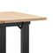 vidaXL Coffee Table O-Frame 100x50x45 cm Solid Wood Pine and Steel