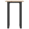 vidaXL Dining Table O-Frame 50x50x75 cm Solid Wood Pine and Steel