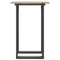 vidaXL Dining Table O-Frame 50x50x75 cm Solid Wood Pine and Steel