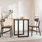 vidaXL Dining Table O-Frame 60x60x75 cm Solid Wood Pine and Steel