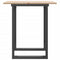 vidaXL Dining Table O-Frame 60x60x75 cm Solid Wood Pine and Steel