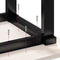 vidaXL Dining Table O-Frame 70x70x75 cm Solid Wood Pine and Steel