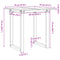 vidaXL Dining Table O-Frame 70x70x75 cm Solid Wood Pine and Steel