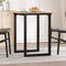 vidaXL Dining Table O-Frame 70x70x75 cm Solid Wood Pine and Steel