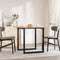 vidaXL Dining Table O-Frame 80x80x75 cm Solid Wood Pine and Steel