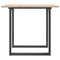 vidaXL Dining Table O-Frame 80x80x75 cm Solid Wood Pine and Steel