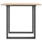 vidaXL Dining Table O-Frame 90x90x75 cm Solid Wood Pine and Steel